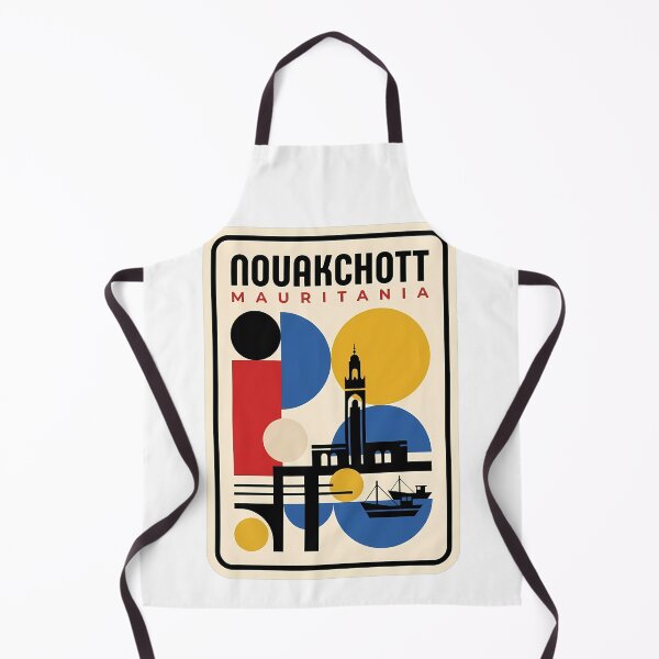 Item preview, Nouakchott Mauritania Retro Abstract Travel Design designed and sold by k3rstman1.
