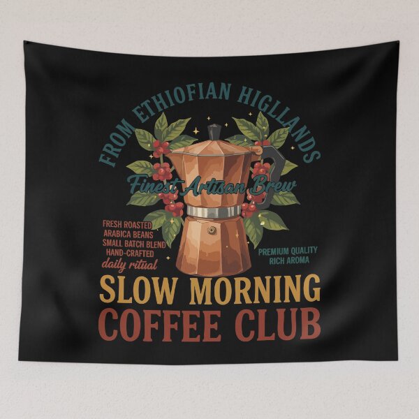 Item preview, Breakfast Coffee Slow Morning Coffee Club Brunch designed and sold by LuminOrb.