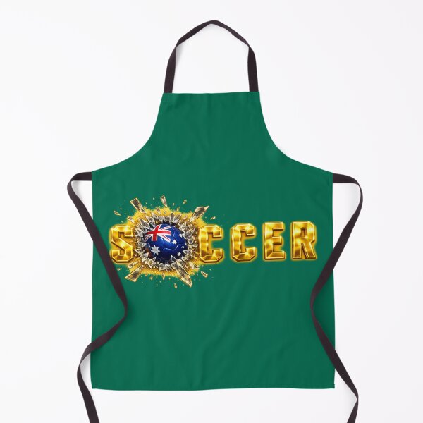Item preview, Gold SOCCER Australia Flag Ball Breaking Through — Matildas Socceroos Football Fan Art Tee, Sticker, Poster designed and sold by thesmilngnature.