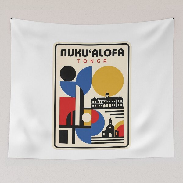 Item preview, Nuku'alofa Tonga Geometric Abstract Travel Style designed and sold by k3rstman1.