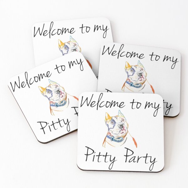 Item preview, Pitty Party Dog Lover Sketch Apparel Gift designed and sold by StranHabesre51.
