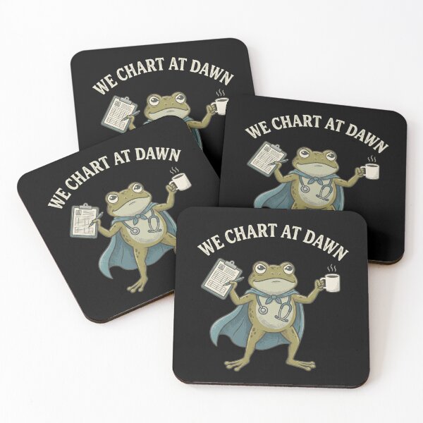 Item preview, Nurse Frog Charting Humor Healthcare Worker Vintage Art designed and sold by MotivaChic.