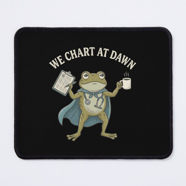 Item preview, Nurse Frog Charting Humor Healthcare Worker Vintage Art designed and sold by MotivaChic.