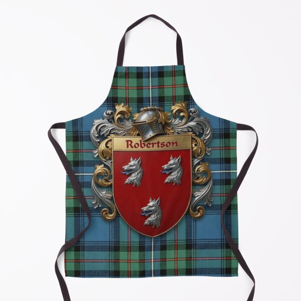 Item preview, Robertson Shield 3D and Ancient Hunting Tartan designed and sold by Kirrindy Designs.
