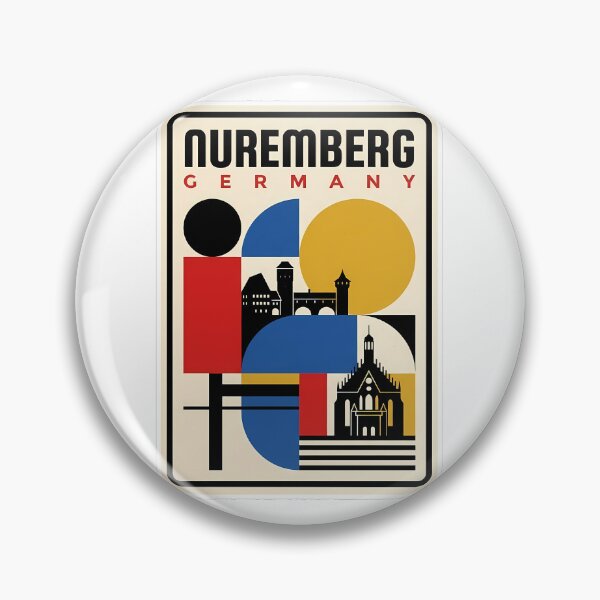 Item preview, Nuremberg Germany Retro Bauhaus Geometric Cityscape designed and sold by k3rstman1.