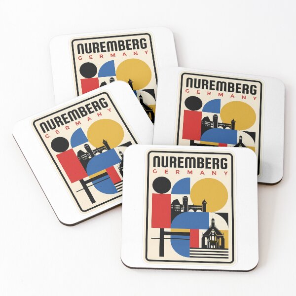 Item preview, Nuremberg Germany Retro Bauhaus Geometric Cityscape designed and sold by k3rstman1.