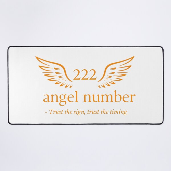 Item preview, 222 Angel Number – Trust the sign, trust the timing Spiritual Aesthetic Typography Design designed and sold by CosmicQuietLab.