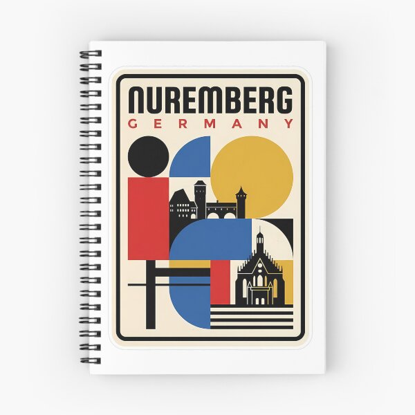 Item preview, Nuremberg Germany Retro Bauhaus Geometric Cityscape designed and sold by k3rstman1.