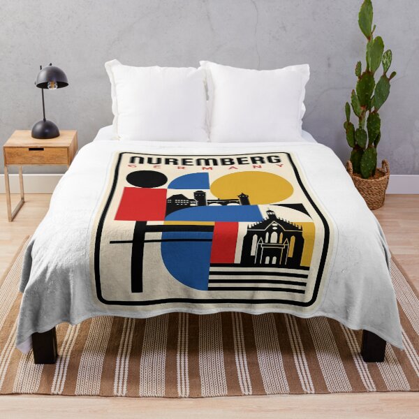 Item preview, Nuremberg Germany Retro Bauhaus Geometric Cityscape designed and sold by k3rstman1.