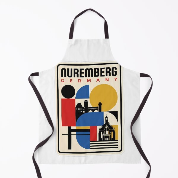 Item preview, Nuremberg Germany Retro Bauhaus Geometric Cityscape designed and sold by k3rstman1.