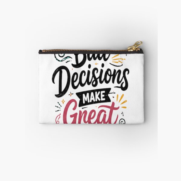 Item preview, My Bad Decisions Make Great Stories Funny Retro Typography designed and sold by PACS0011.