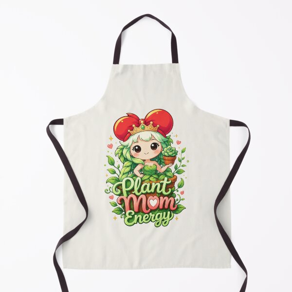 Item preview, Plant Mom Energy - Cute Kawaii Gardening Queen Pun designed and sold by BlackSector77.
