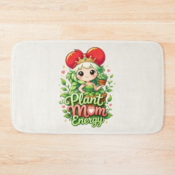 Item preview, Plant Mom Energy - Cute Kawaii Gardening Queen Pun designed and sold by BlackSector77.