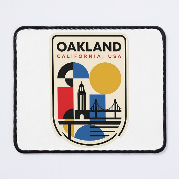 Item preview, Oakland California Retro Geometric Skyline Travel Souvenir designed and sold by k3rstman1.