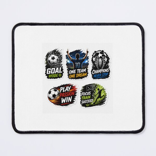 Item preview, Champions Never Stop Soccer Sticker Collection designed and sold by Glitch-Graphic.