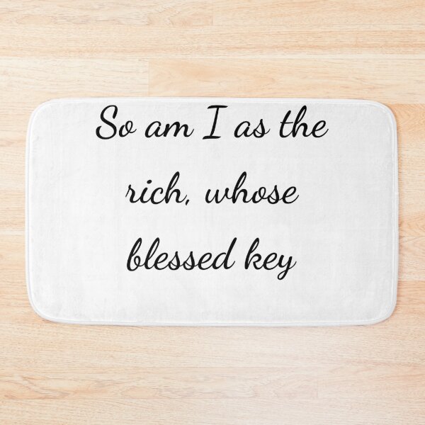 Item preview, "So am I as the rich, whose blessed key" - handwriting black designed and sold by ariksworld.