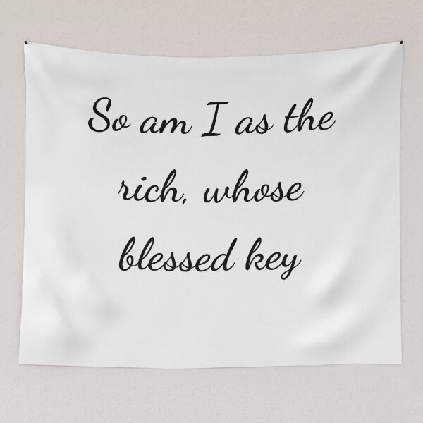 Item preview, "So am I as the rich, whose blessed key" - handwriting black designed and sold by ariksworld.