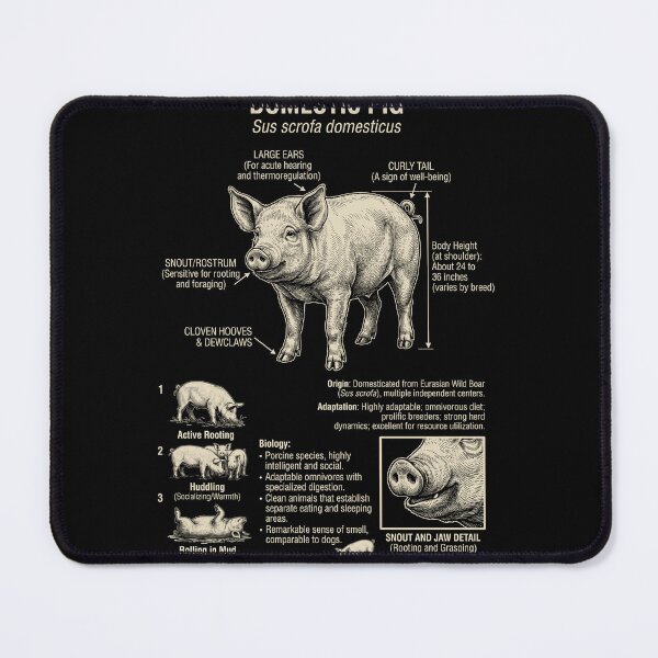 Item preview, Pig Scientific Anatomy Biology Animal Lover designed and sold by Kimberley King Art King Art.