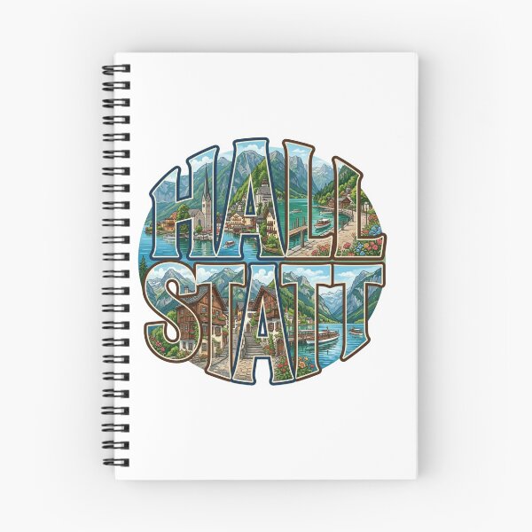 Item preview, Hallstatt Alpine Lake Travel Typography Sticker Souvenir Summer Edition designed and sold by Imaginarium of Chaos falcon88 .