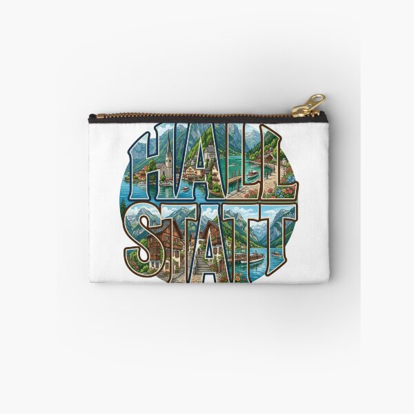 Item preview, Hallstatt Alpine Lake Travel Typography Sticker Souvenir Summer Edition designed and sold by Imaginarium of Chaos falcon88 .