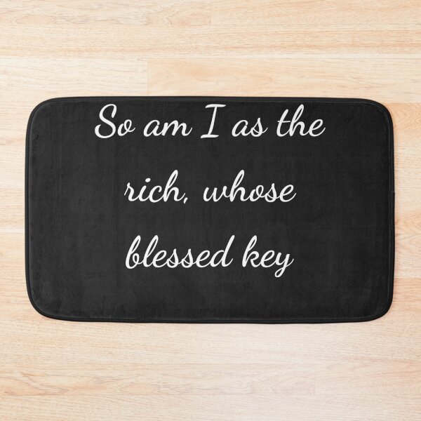 Item preview, "So am I as the rich, whose blessed key" - handwriting white designed and sold by ariksworld.