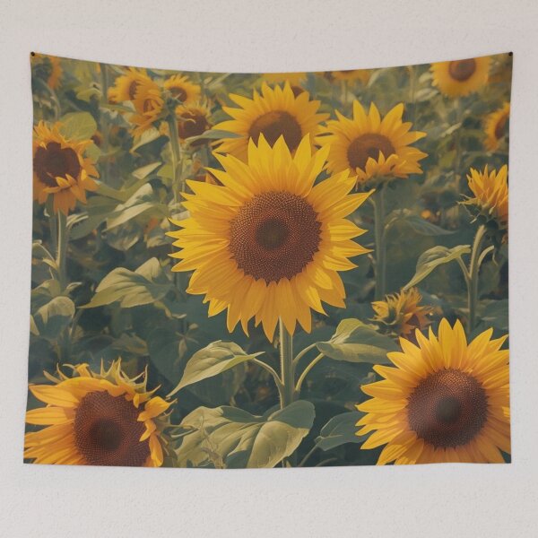 Item preview, A field of sunflowers designed and sold by Art70shop.