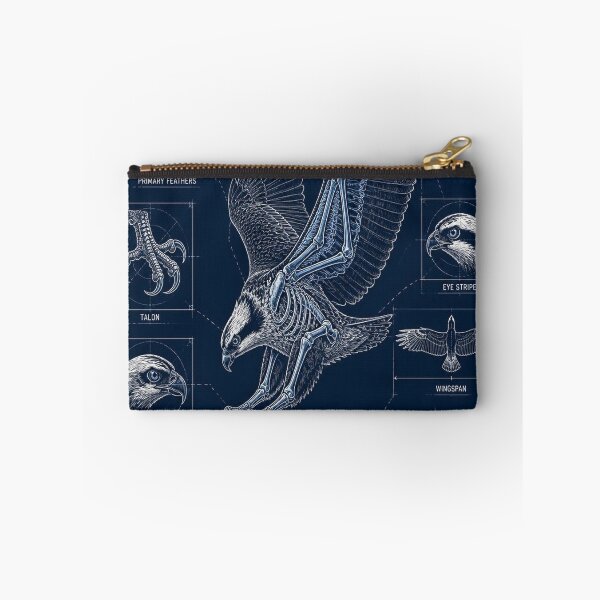 Item preview, Osprey Blueprint Anatomy T-Shirt, Osprey Skeleton Schematic Tee, Birds of Prey Technical Drawing Shirt, Navy Blue Angler Birdwatcher Gift, Eye Stripe Diagram designed and sold by SunnyDesign82.