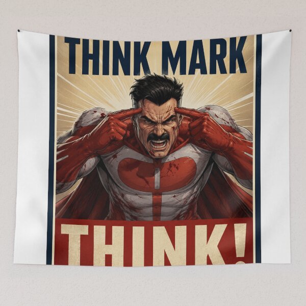 Item preview, THINK MARK, THINK! MEME from Invincible Omniman designed and sold by missbreeze.