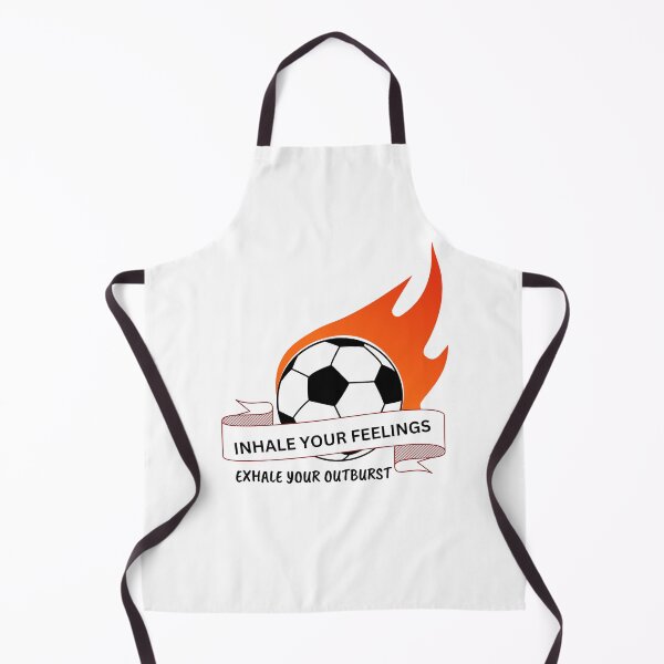 Item preview, Inhale Your Feelings Exhale Your Outburst Flaming Football Soccer Mental Health Quote designed and sold by SHREE ART STUDIO.