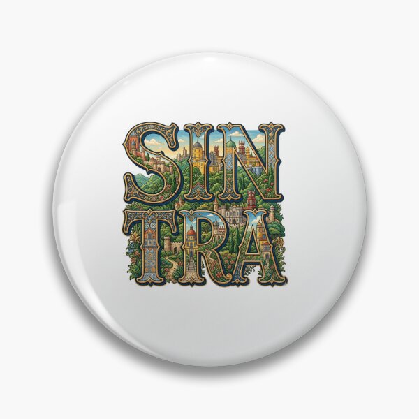 Item preview, Sintra Palace Travel Typography Sticker Souvenir Summer Edition designed and sold by Imaginarium of Chaos falcon88 .