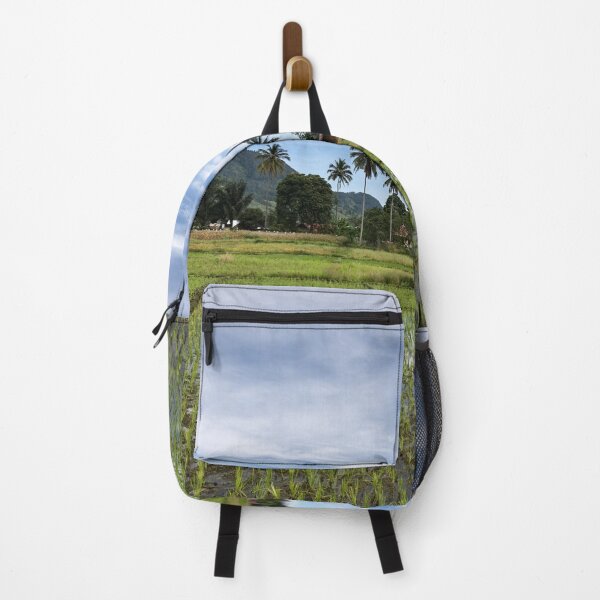 Item preview, Green rice paddies under a blue sky designed and sold by franck380.