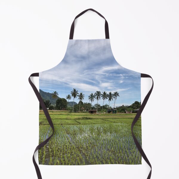 Item preview, Green rice paddies under a blue sky designed and sold by franck380.