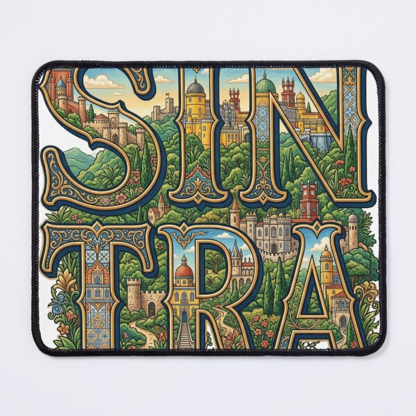 Item preview, Sintra Palace Travel Typography Sticker Souvenir Summer Edition designed and sold by Imaginarium of Chaos falcon88 .