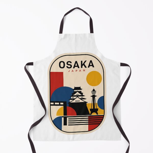 Item preview, Retro Osaka Japan Geometric Travel Poster designed and sold by k3rstman1.