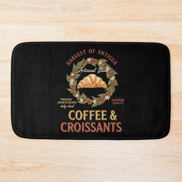 Item preview, Breakfast Coffee And Croissants Funny Brunch designed and sold by LuminOrb.