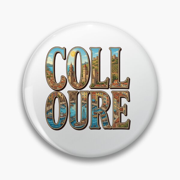Item preview, Colliure Coastal Travel Typography Sticker designed and sold by Imaginarium of Chaos falcon88 .