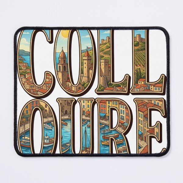 Item preview, Colliure Coastal Travel Typography Sticker Souvenir Summer Edition designed and sold by Imaginarium of Chaos falcon88 .
