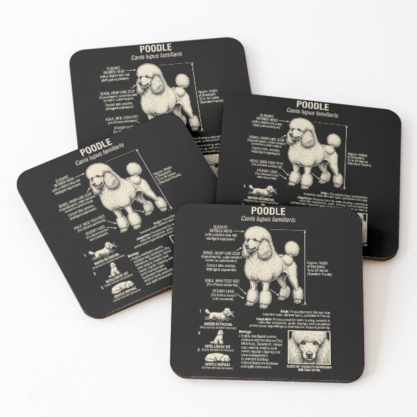 Item preview, Poodle Scientific Anatomy Biology Dog Lover designed and sold by Kimberley King Art  King Art.