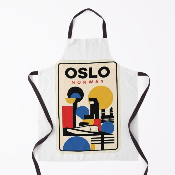 Item preview, Abstract Geometric Oslo Norway Retro Travel Poster designed and sold by k3rstman1.
