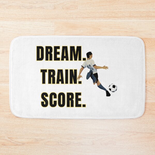 Item preview, Dream Train Score Football Motivation T-Shirt | Soccer Athlete Quote designed and sold by UrbanEchoHub.