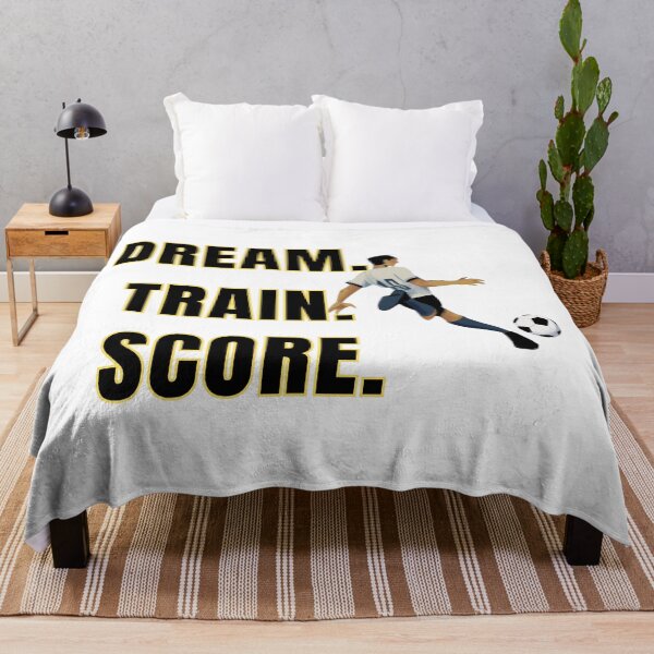 Item preview, Dream Train Score Football Motivation T-Shirt | Soccer Athlete Quote designed and sold by UrbanEchoHub.