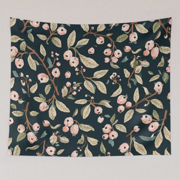 Item preview, Cute Pastel Berries Pattern – Kawaii Botanical Seamless Design for Stationery designed and sold by Art70shop.