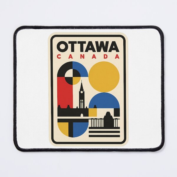 Item preview, Ottawa Canada Retro Bauhaus Travel Skyline designed and sold by k3rstman1.