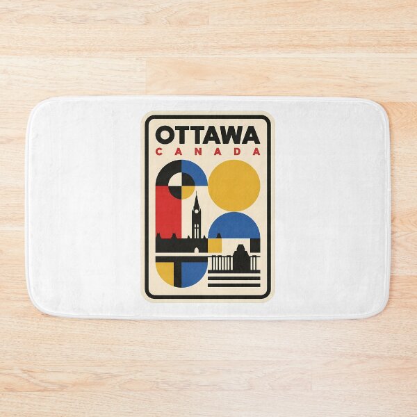 Item preview, Ottawa Canada Retro Bauhaus Travel Skyline designed and sold by k3rstman1.