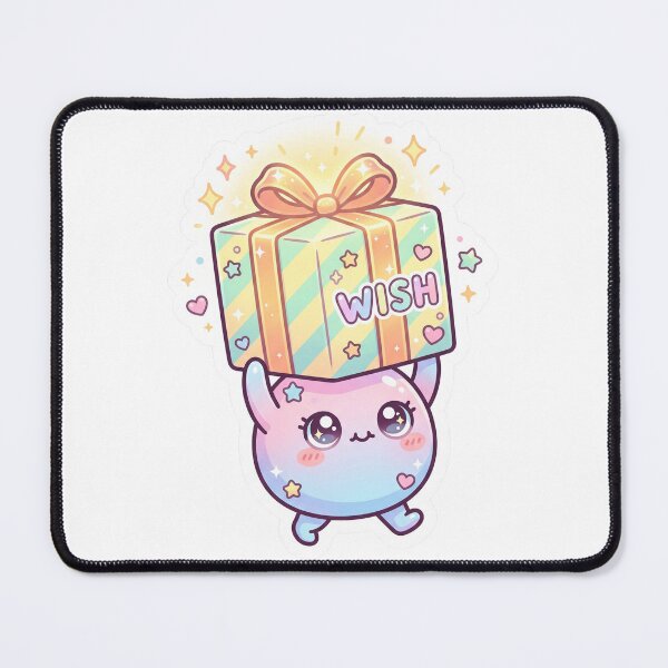 Item preview, Wish Gift Bunny Kawaii Sticker designed and sold by CuteRage.