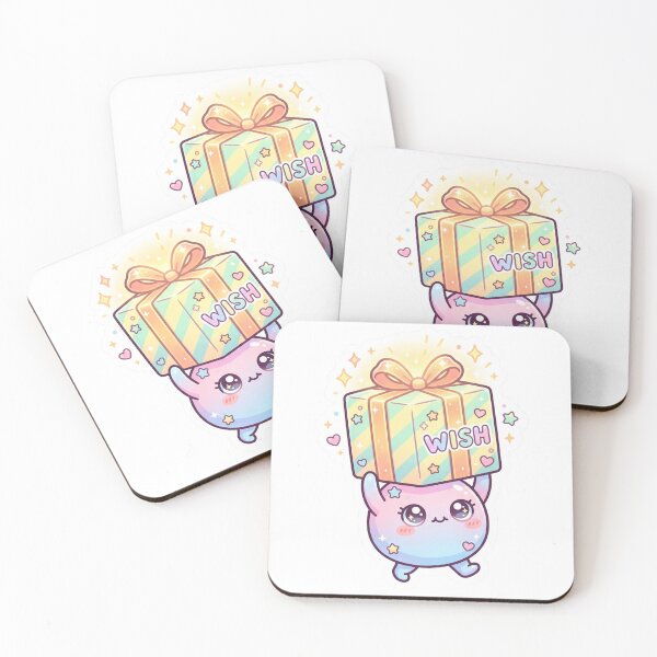Item preview, Wish Gift Bunny Kawaii Sticker designed and sold by CuteRage.