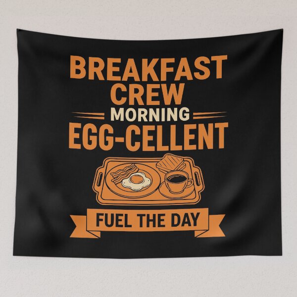Item preview, Breakfast Crew Morning Eggcellent Fuel The Day designed and sold by LuminOrb.