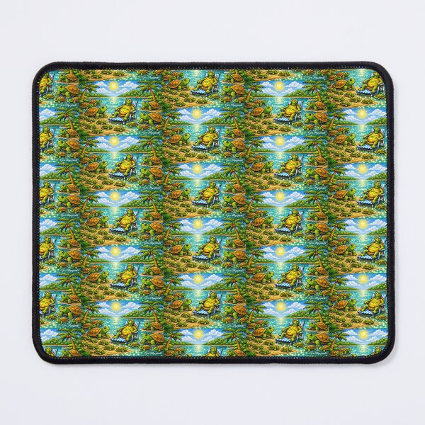 Item preview, Florida Box Turtle Paradise – Tropical Family Cartoon Art designed and sold by The Art Queen Of Michigan .