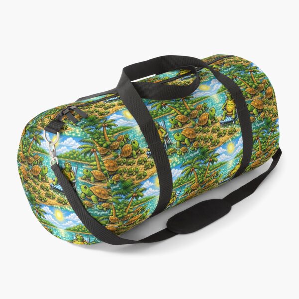 Item preview, Florida Box Turtle Paradise – Tropical Family Cartoon Art designed and sold by The Art Queen Of Michigan .