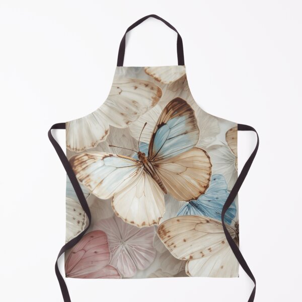 Aperçu de l'œuvre Soft Butterfly Pattern – Gentle Pastel Seamless Design for Kids & Decor créée et vendue par Art70shop.